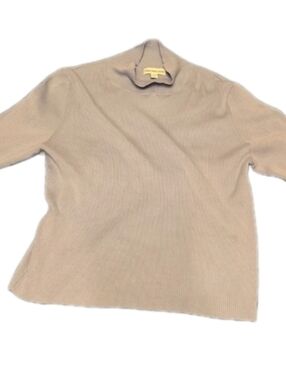 Calvin Klein Jeans Ribbed Mock Neck Sweater Baby Blue XL Womens Pulloverr